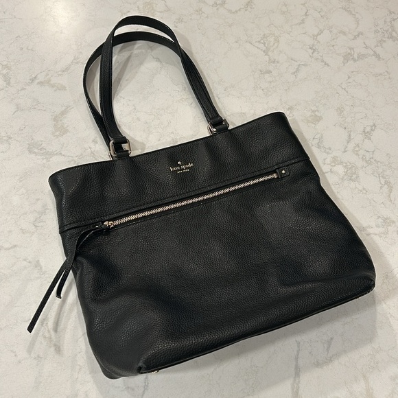 Kate Spade ♠️ Cobble Hill Black Pebbled Leather Kiernan Shoulder Bag - Picture 16 of 16